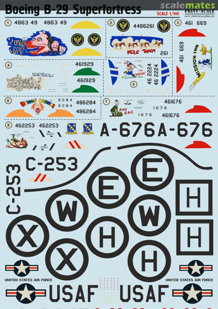 Boxart Boeing B-29 Superfortress 144-008 Print Scale Boxart Boeing B-29 Superfortress 144-008 Print Scale