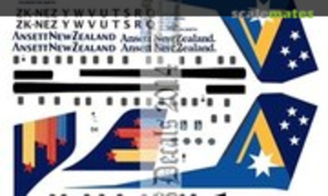 1:72 Dash8-100/300 Ansett NZ (Oldmodels Decals OMD0245) OMD0245