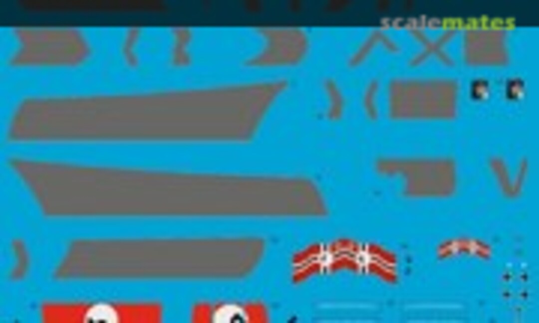 1:700 Schwerer Kreuzer Prinz Eugen mit Rumpftarnung (Peddinghaus-Decals 700 3470) 700 3470