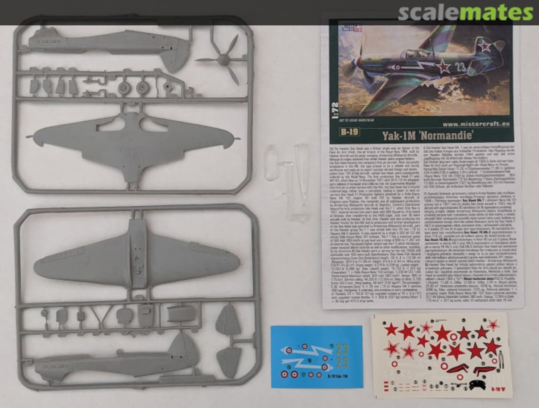 Contents Yak-1 'Normandie' 020194 MisterCraft Contents Yak-1 'Normandie' 020194 MisterCraft