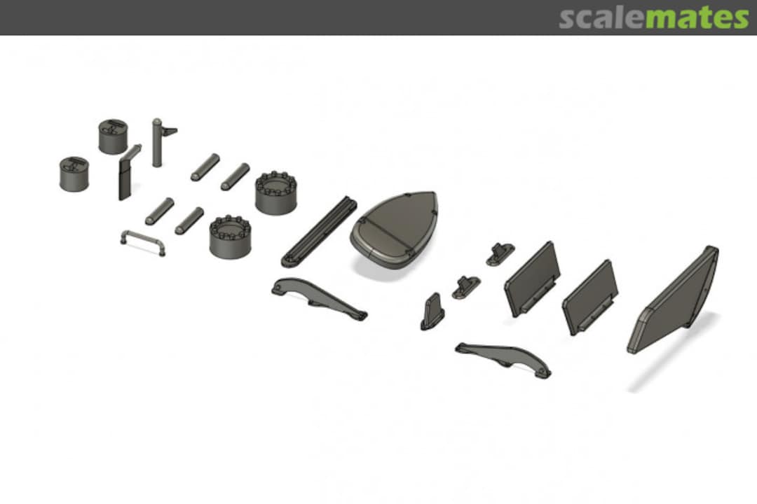 Boxart Antennen und Außendetails WOL720302 Wolf 3D Resin Parts Boxart Antennen und Außendetails WOL720302 Wolf 3D Resin Parts