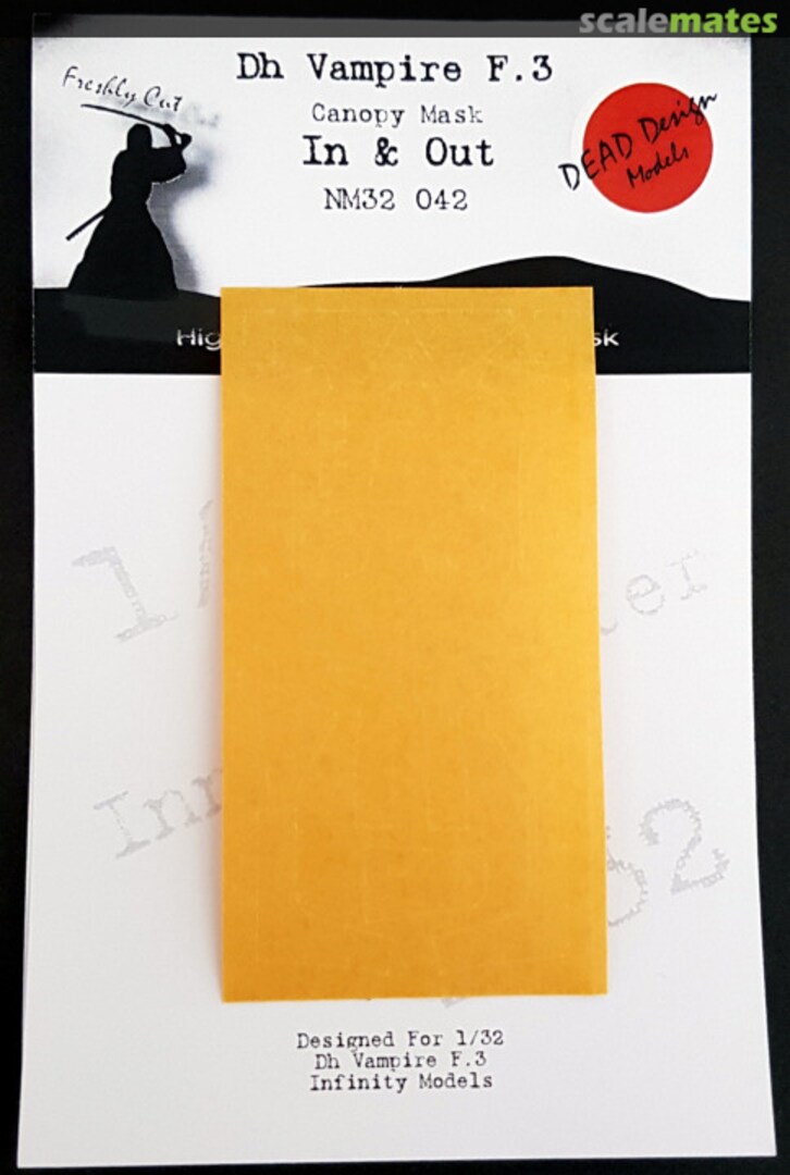 Boxart de Havilland Vampire F.3 - In & Out Canopy Mask NM32042 DEAD Design Models Boxart de Havilland Vampire F.3 - In & Out Canopy Mask NM32042 DEAD Design Models