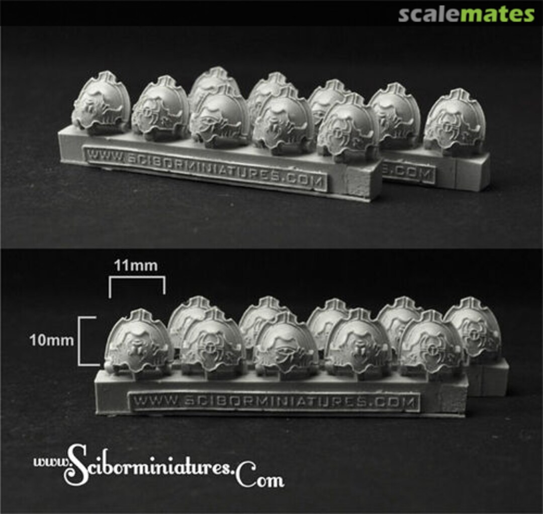 Boxart Egyptian Small Shoulder Pads (10 pcs) CPSH0229 Scibor Monsterous Miniatures Boxart Egyptian Small Shoulder Pads (10 pcs) CPSH0229 Scibor Monsterous Miniatures