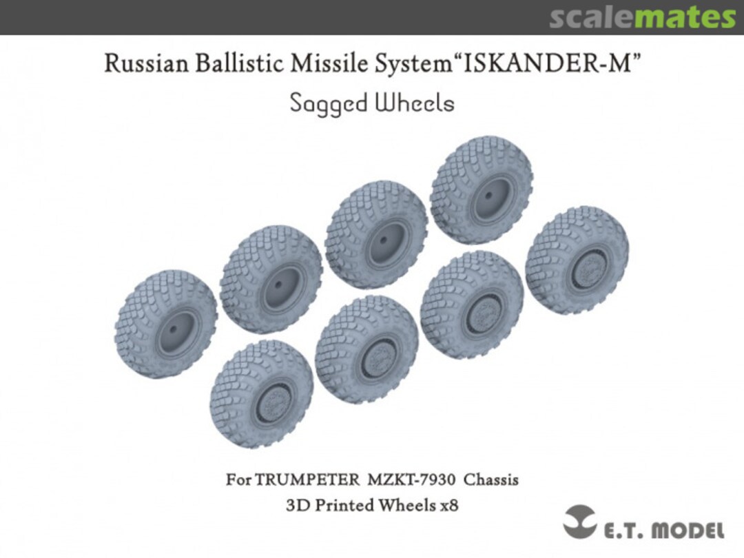 Boxart Russian Ballistic Missile System Iskander-M - Sagged Wheels P35-125 E.T. Model Boxart Russian Ballistic Missile System Iskander-M - Sagged Wheels P35-125 E.T. Model