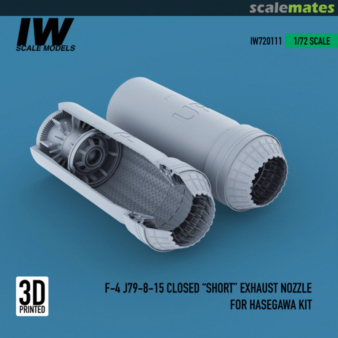 Boxart F-4 J79-8-15 Closed "Short" Exhaust Nozzle For Hasegawa Kit IW720111 IW Scale Models Boxart F-4 J79-8-15 Closed "Short" Exhaust Nozzle For Hasegawa Kit IW720111 IW Scale Models