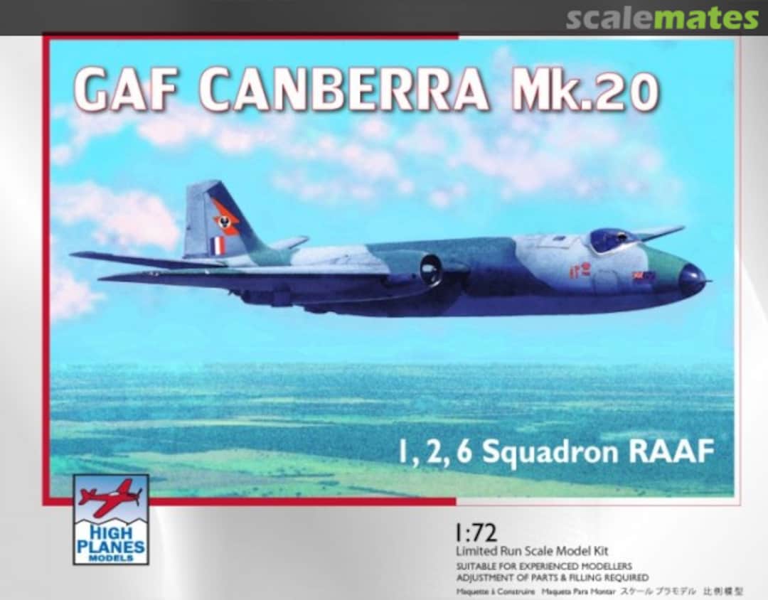 Boxart GAF Canberra Mk.20 HPK072061 High Planes Models