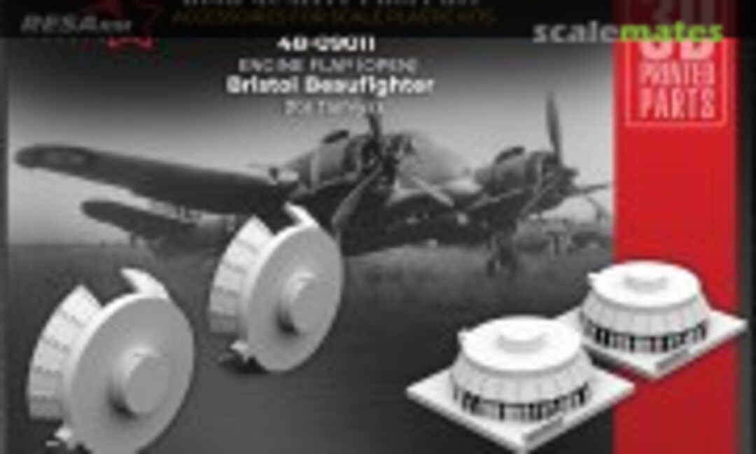 1:48 Beaufighter engine flap (open) (RESArm 48-09011) 48-09011