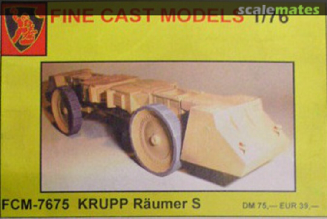 Boxart Krupp Räumer S FCN-7675 Fine Cast Models Boxart Krupp Räumer S FCN-7675 Fine Cast Models