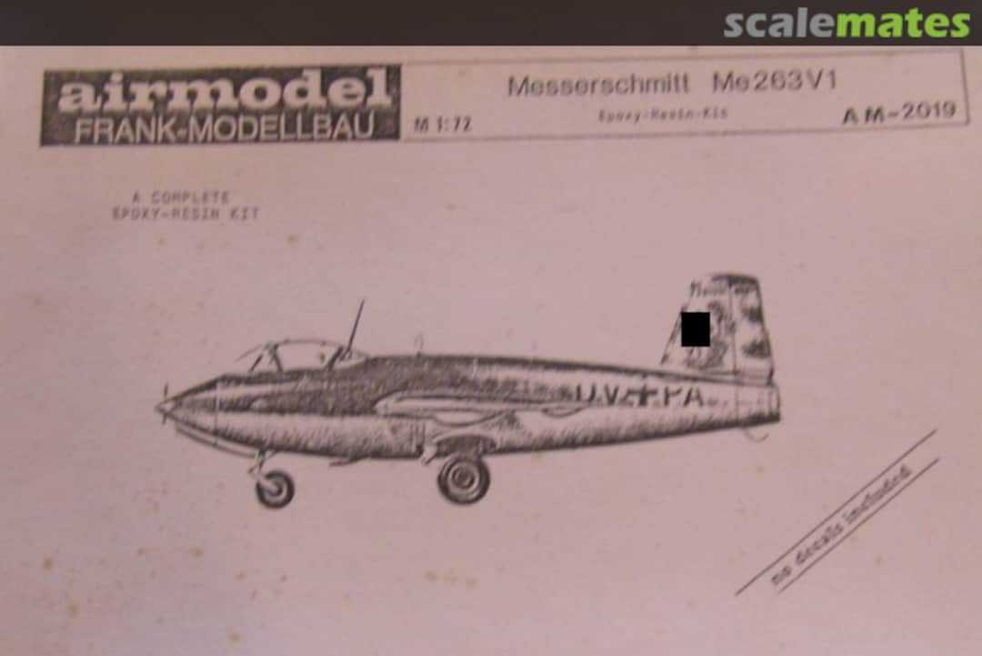 Boxart Messerschmitt Me 263 V1 AM-2019 Airmodel Boxart Messerschmitt Me 263 V1 AM-2019 Airmodel