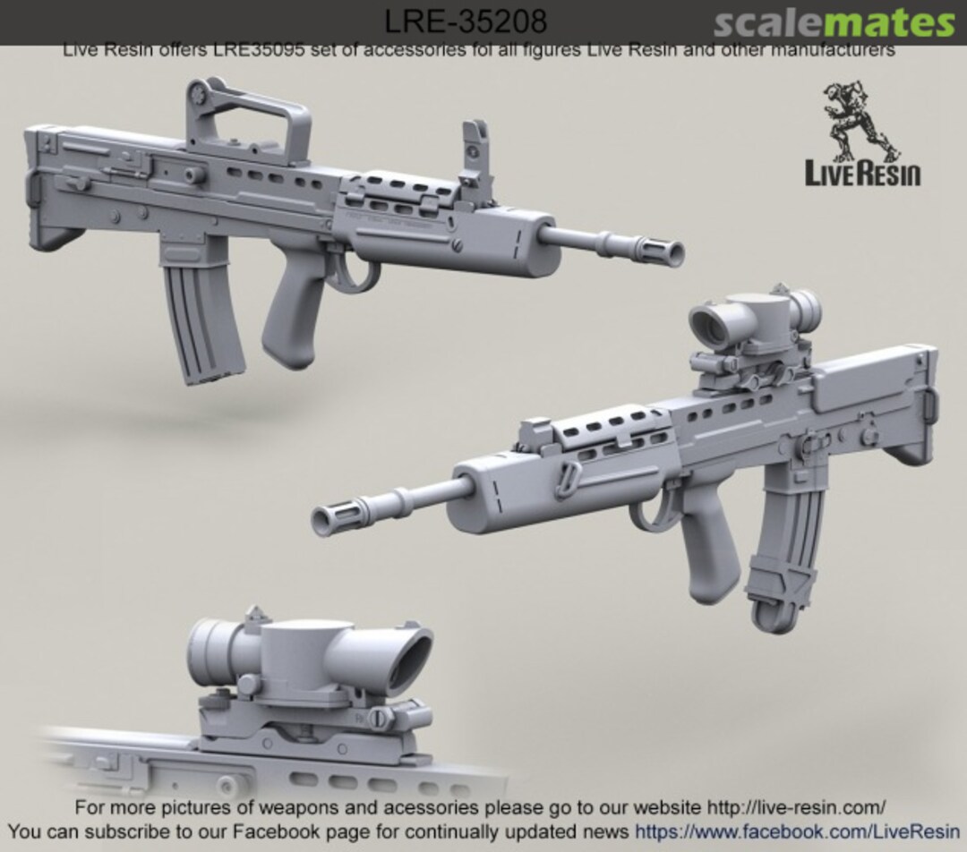 Boxart L85A1 SA80 Assault Rifle w/ Iron Sight & SUSAT Scope LRE-35208 Live Resin Boxart L85A1 SA80 Assault Rifle w/ Iron Sight & SUSAT Scope LRE-35208 Live Resin