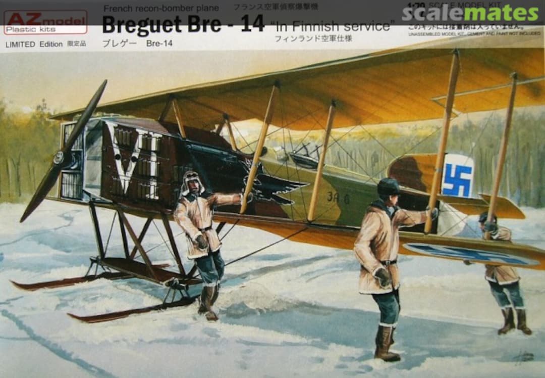 Boxart Breguet Bre-14 "In Finnish service" AZ7233 AZmodel Boxart Breguet Bre-14 "In Finnish service" AZ7233 AZmodel