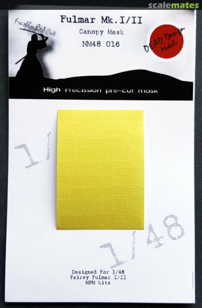 Boxart Fulmar Mk.I/II - Canopy Mask NM48016 DEAD Design Models Boxart Fulmar Mk.I/II - Canopy Mask NM48016 DEAD Design Models