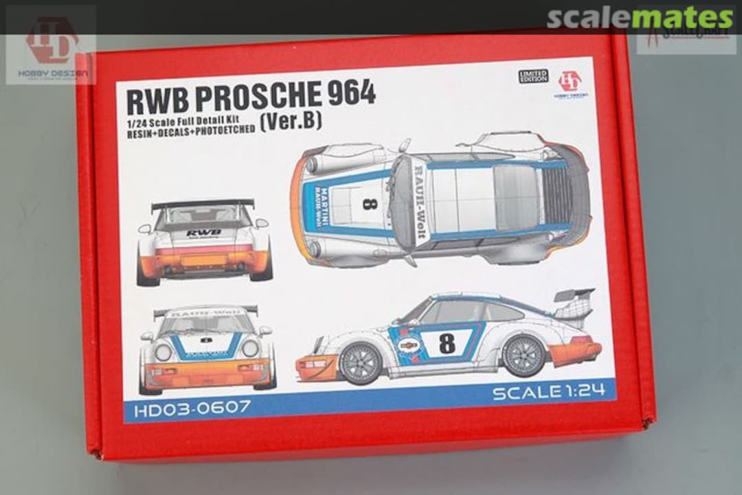 Boxart RWB Porsche 964 (Ver. B) HD03-0607 Hobby Design Boxart RWB Porsche 964 (Ver. B) HD03-0607 Hobby Design