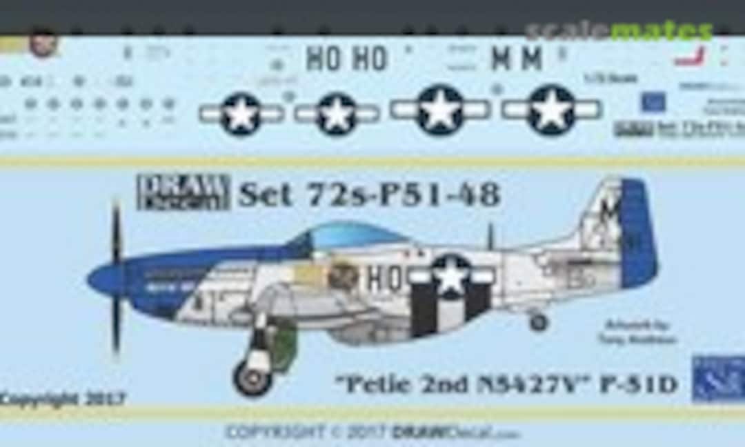 1:72 P-51D “Petie 2nd” N5427V (Draw Decal 72-P51-48) 72-P51-48