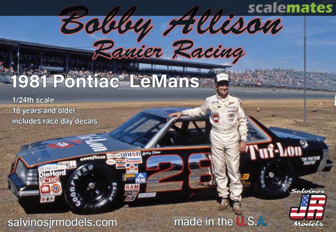 Boxart Bobby Allision Ranier Racing 1981 Pontiac LeMans RRLM1981D Salvinos JR Models Boxart Bobby Allision Ranier Racing 1981 Pontiac LeMans RRLM1981D Salvinos JR Models