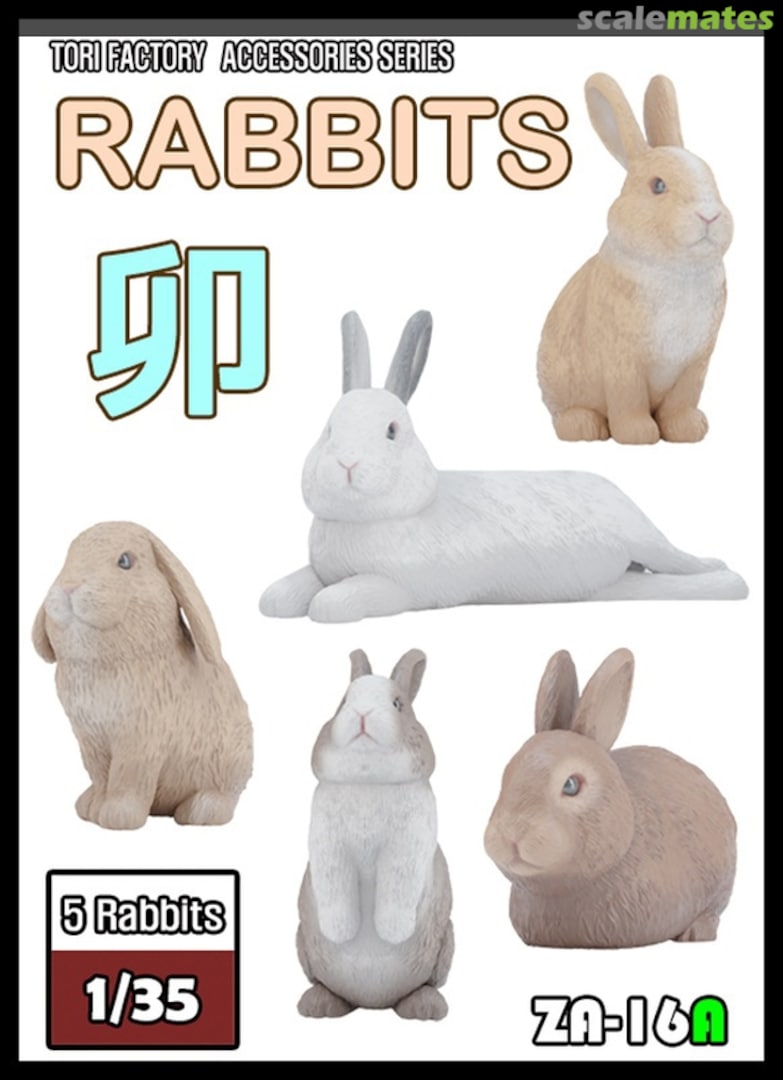Boxart Diorama Accessories Rabbit Set (5 pcs) ZA-16A Tori Factory Boxart Diorama Accessories Rabbit Set (5 pcs) ZA-16A Tori Factory