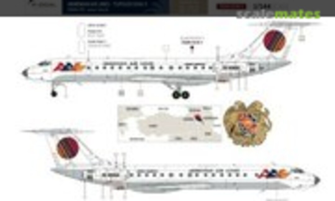 1:144 Tupolev 134A-3 (F-DCAL FD144-579) FD144-579