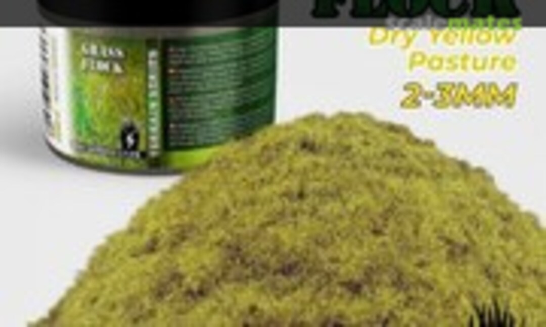 No Grass Flock - Dry Yellow Pasture 2-3 mm - 200 ml (Green Stuff World 11141) 11141