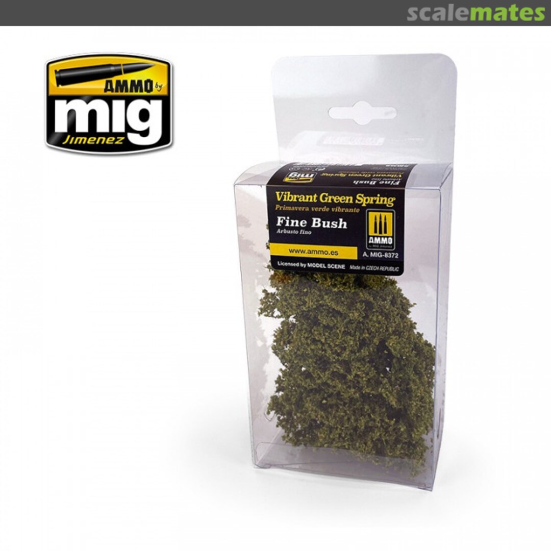 Boxart Fine Bush - Vibrant Green Spring A.MIG-8372 Ammo by Mig Jimenez Boxart Fine Bush - Vibrant Green Spring A.MIG-8372 Ammo by Mig Jimenez
