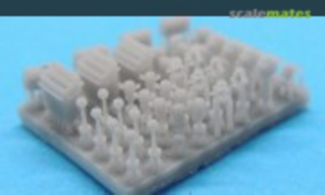 1:700 Deck accessories set (Black Cat Models AC700018a) AC700018a