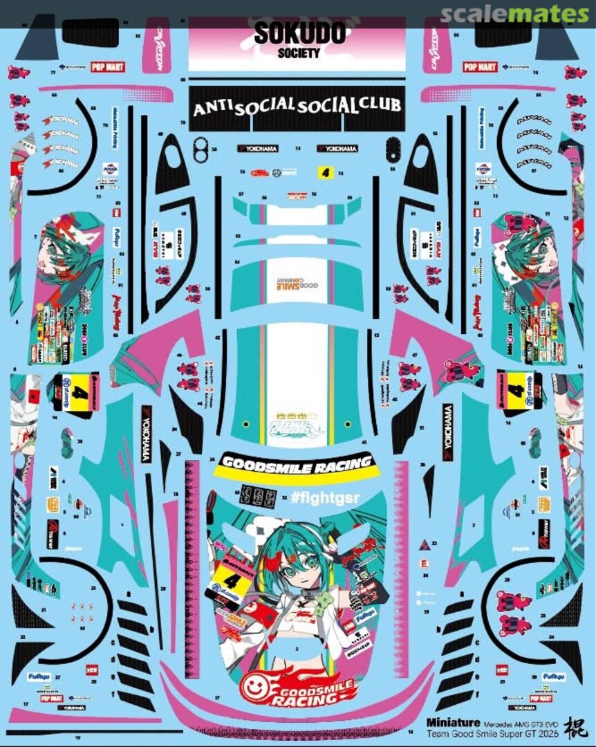 Boxart Mercedes AMG GT3 Evo - Goodsmile Racing & UKYO Team CS031 Miniature Boxart Mercedes AMG GT3 Evo - Goodsmile Racing & UKYO Team CS031 Miniature