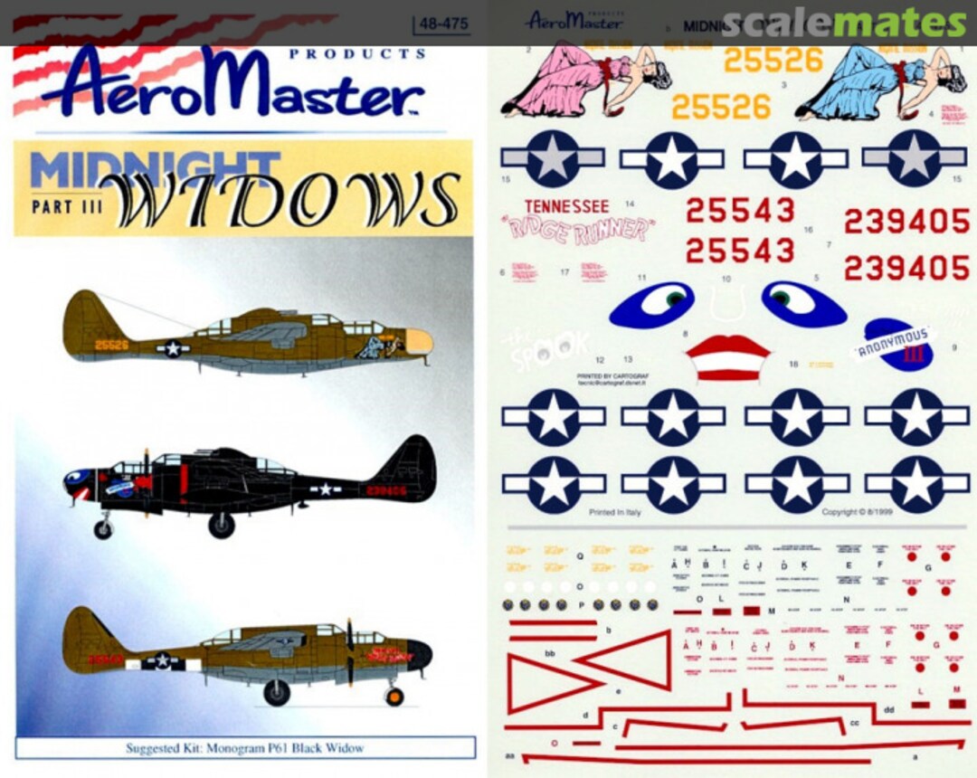Boxart Midnight Widows 48-475 AeroMaster Boxart Midnight Widows 48-475 AeroMaster