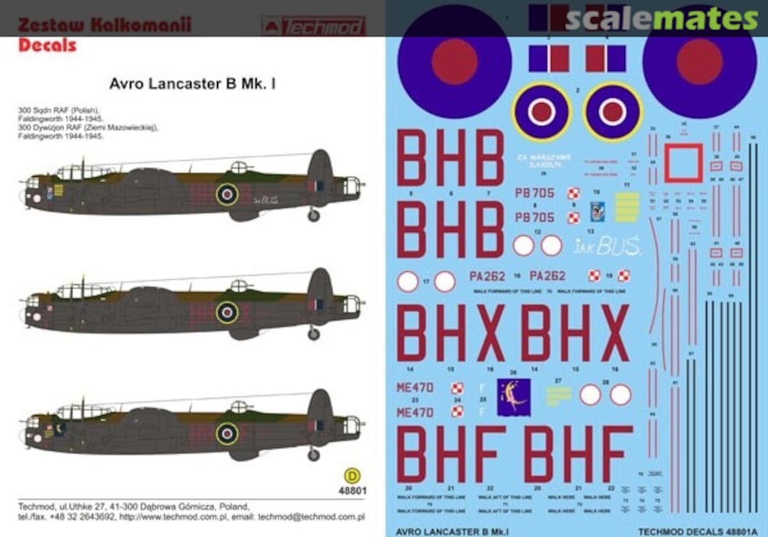 Boxart Avro Lancaster B.I 48801 Techmod Boxart Avro Lancaster B.I 48801 Techmod