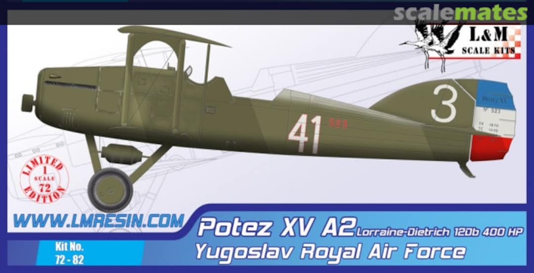 Boxart Potez XV A2 Lorraine-Dietrich 12Db 400 HP 72-82 L&M Resin Kits Boxart Potez XV A2 Lorraine-Dietrich 12Db 400 HP 72-82 L&M Resin Kits