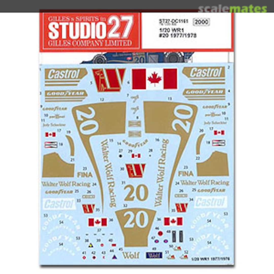 Boxart Wolf WR1 1977-1978 Decal ST27-DC1161 Studio27 Boxart Wolf WR1 1977-1978 Decal ST27-DC1161 Studio27