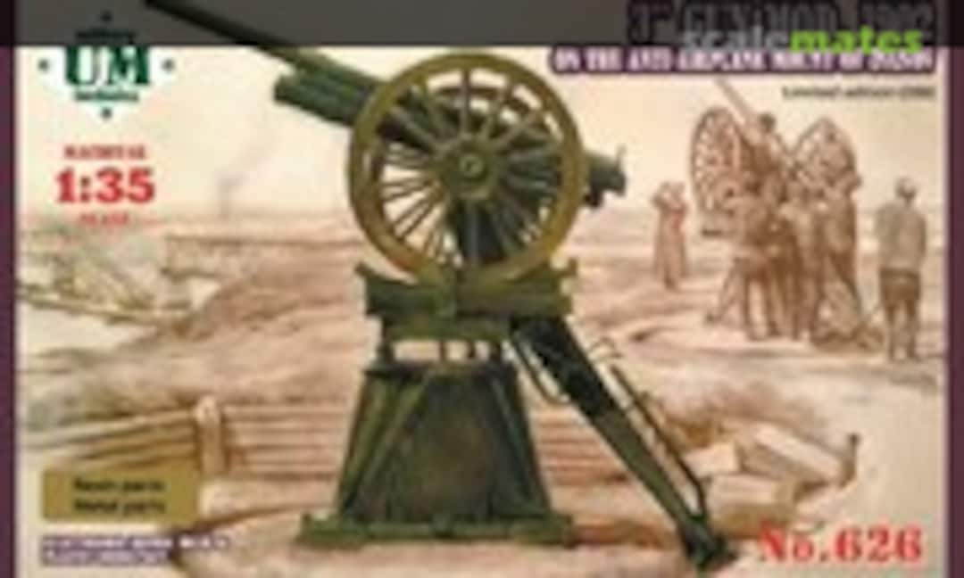 1:35 3&quot; Gun mod.1902 on the anti-airplane mount of Ivanov (UM Military Technics 626)