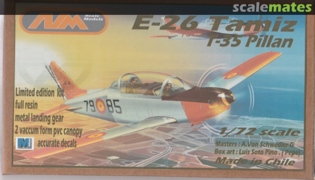 Boxart E-26 Tamiz / T-35 Pillan AVM Scale Models Boxart E-26 Tamiz / T-35 Pillan AVM Scale Models