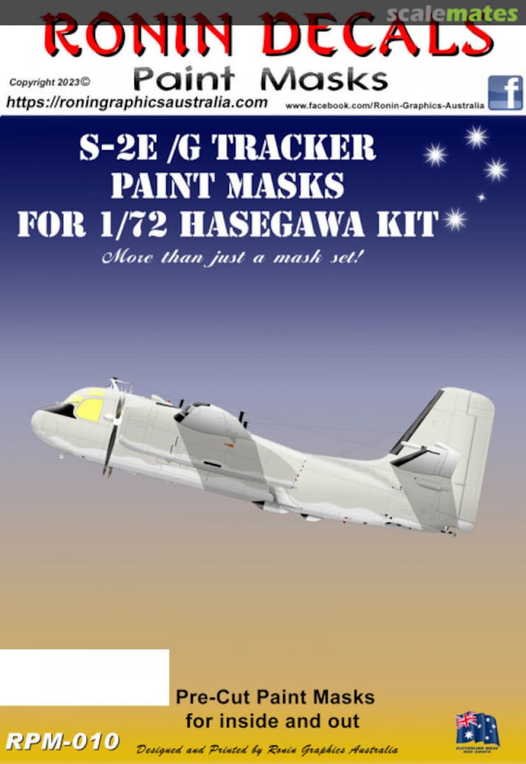 Boxart S-2E /G Tracker Paint Masks RPM-010 Ronin Decals Boxart S-2E /G Tracker Paint Masks RPM-010 Ronin Decals