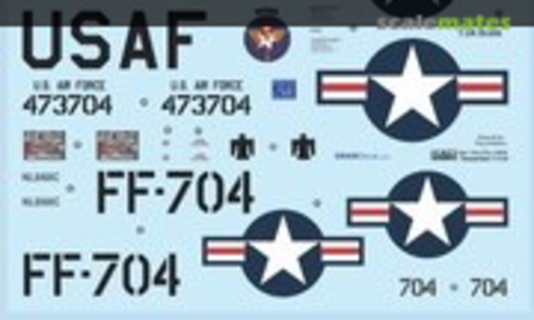 1:24 P-51D “Thunderbird” 2007 Version (Draw Decal 24-P51-100A) 24-P51-100A