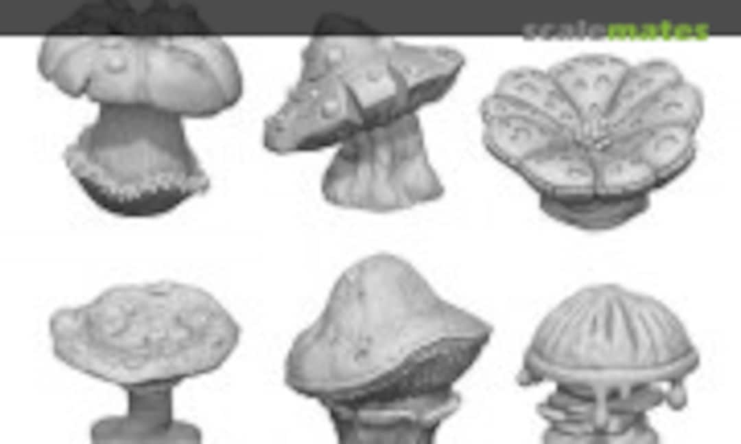 1:48 Chunky Mushrooms XL x6 (Green Stuff World 12963) 12963