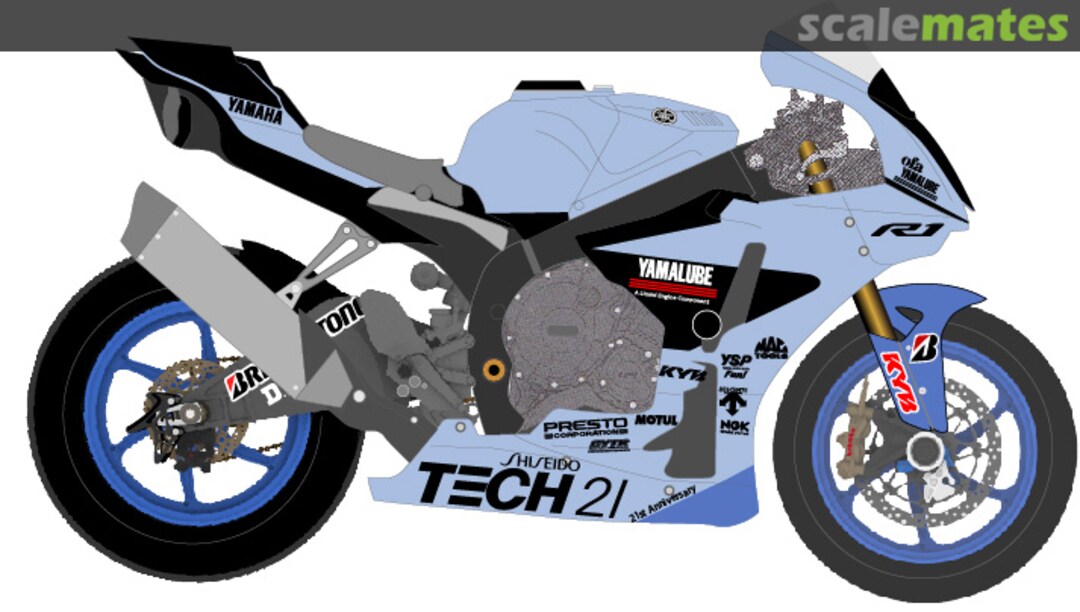 Boxart Yamaha R1 Factory Racing Team 2019 SUZUKA 8 Hours MK12107-9 CGM Models Boxart Yamaha R1 Factory Racing Team 2019 SUZUKA 8 Hours MK12107-9 CGM Models