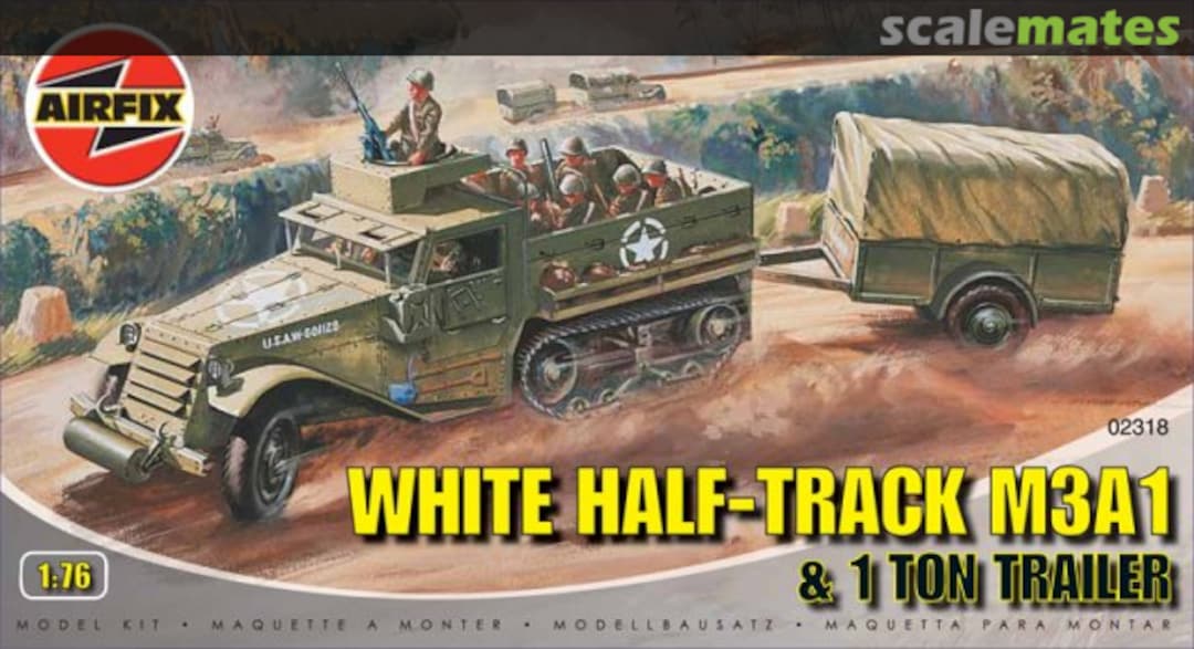 Boxart White Half-Track M3A1 02318 Airfix Boxart White Half-Track M3A1 02318 Airfix