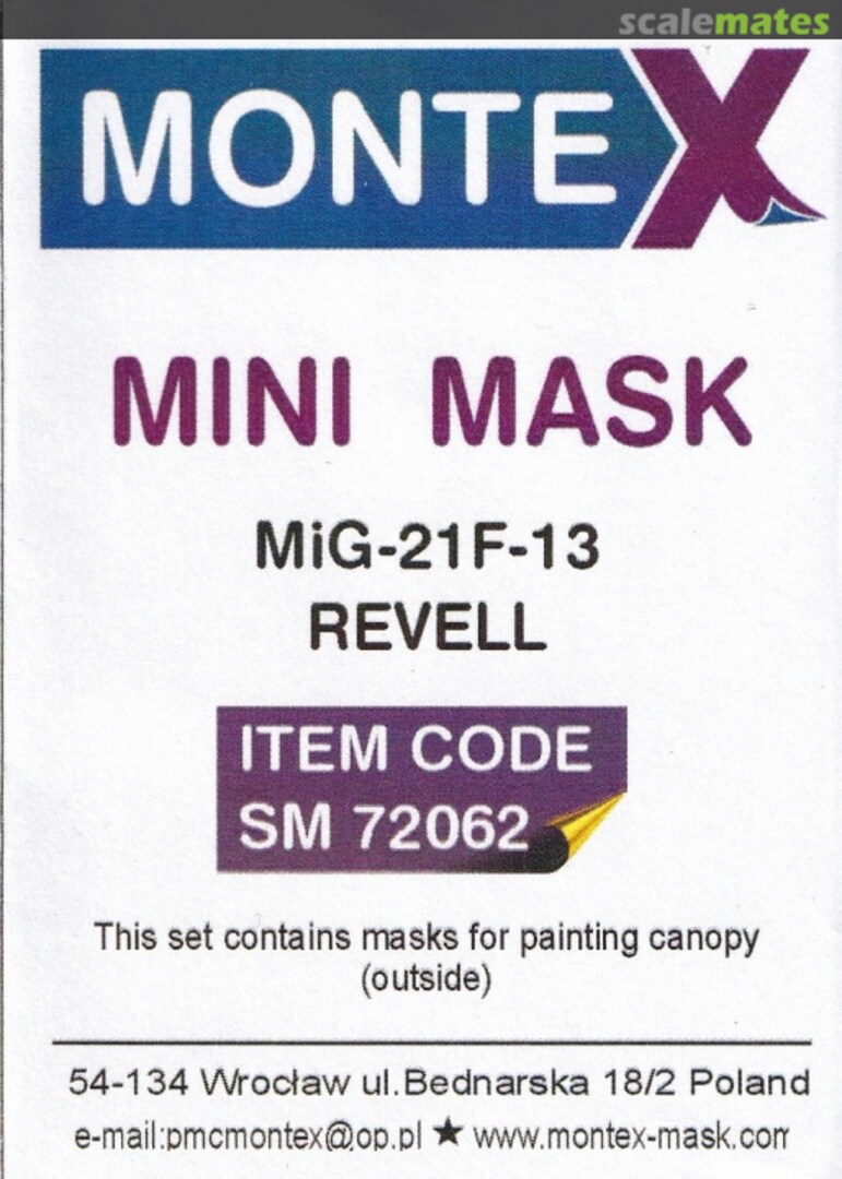Boxart MiG-21F-13 SM 72062 Montex Boxart MiG-21F-13 SM 72062 Montex
