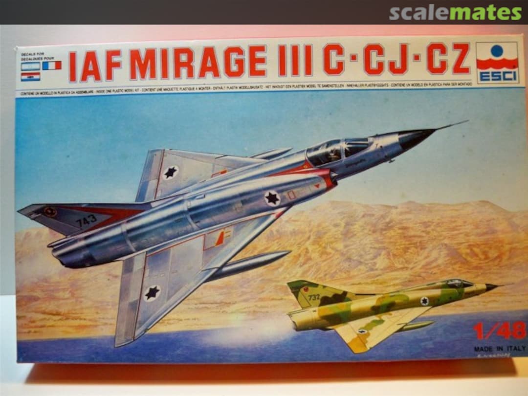 Boxart IAF Mirage III C-CJ-CZ 4047 ESCI Boxart IAF Mirage III C-CJ-CZ 4047 ESCI