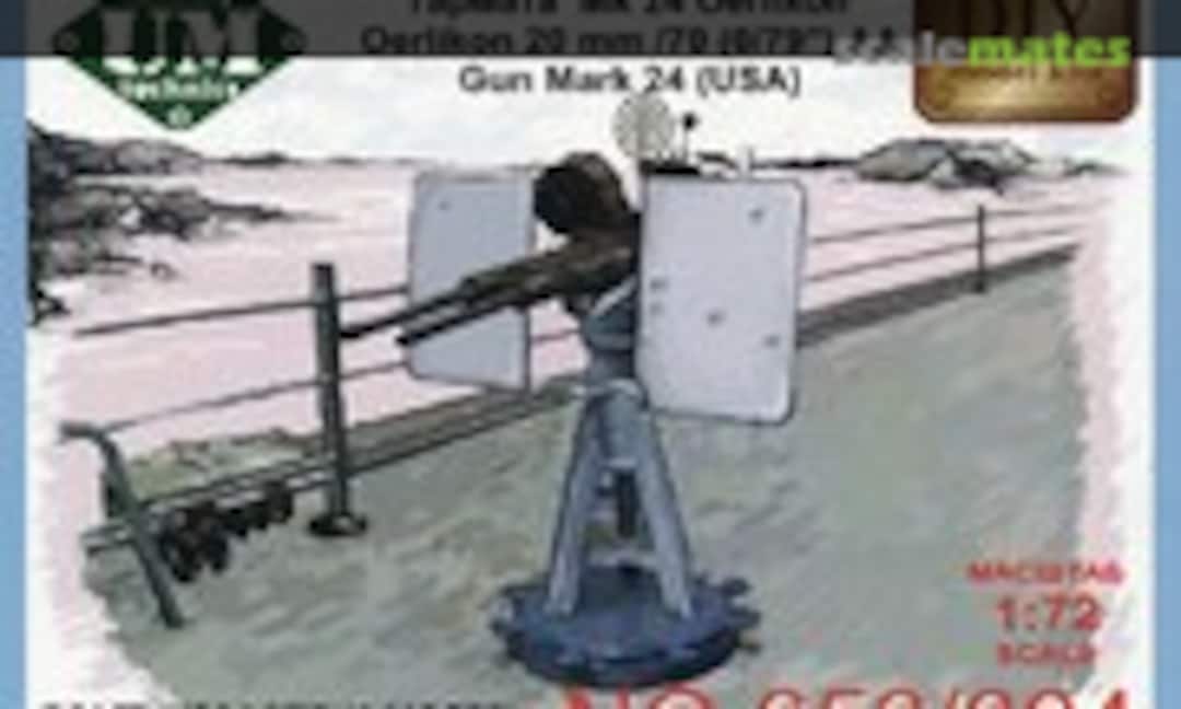 1:72 Oerlikon 20mm / 70 (0/79") AA-gun Mk.24 (USA) (UM Military Technics 653/004) 653/004