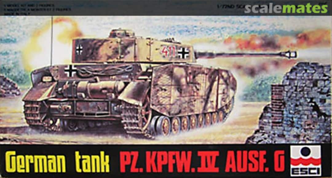 Boxart Pz.Kpfw. IV Ausf. G 8058 ESCI Boxart Pz.Kpfw. IV Ausf. G 8058 ESCI