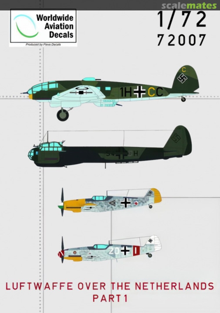 Boxart Luftwaffe over the Netherlands Part 1 72007 Worldwide Aviation Decals Boxart Luftwaffe over the Netherlands Part 1 72007 Worldwide Aviation Decals