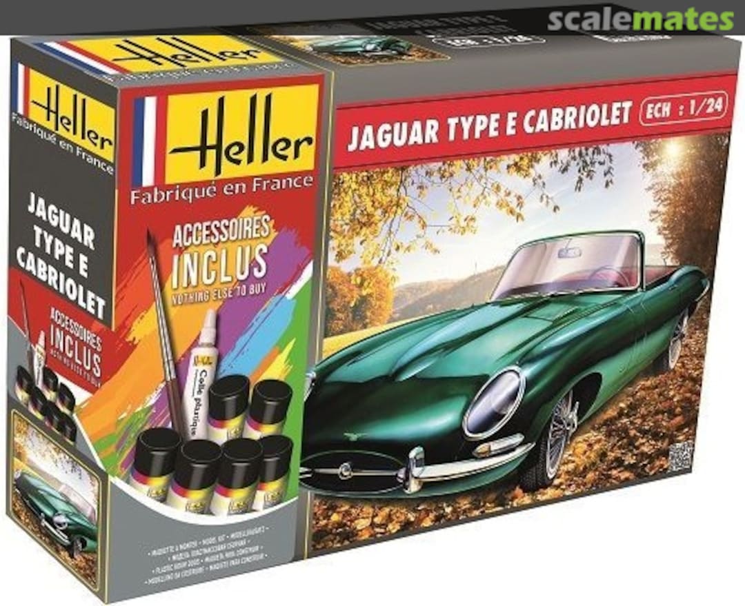 Boxart Jaguar Type E Cabriolet 56719 Heller Boxart Jaguar Type E Cabriolet 56719 Heller