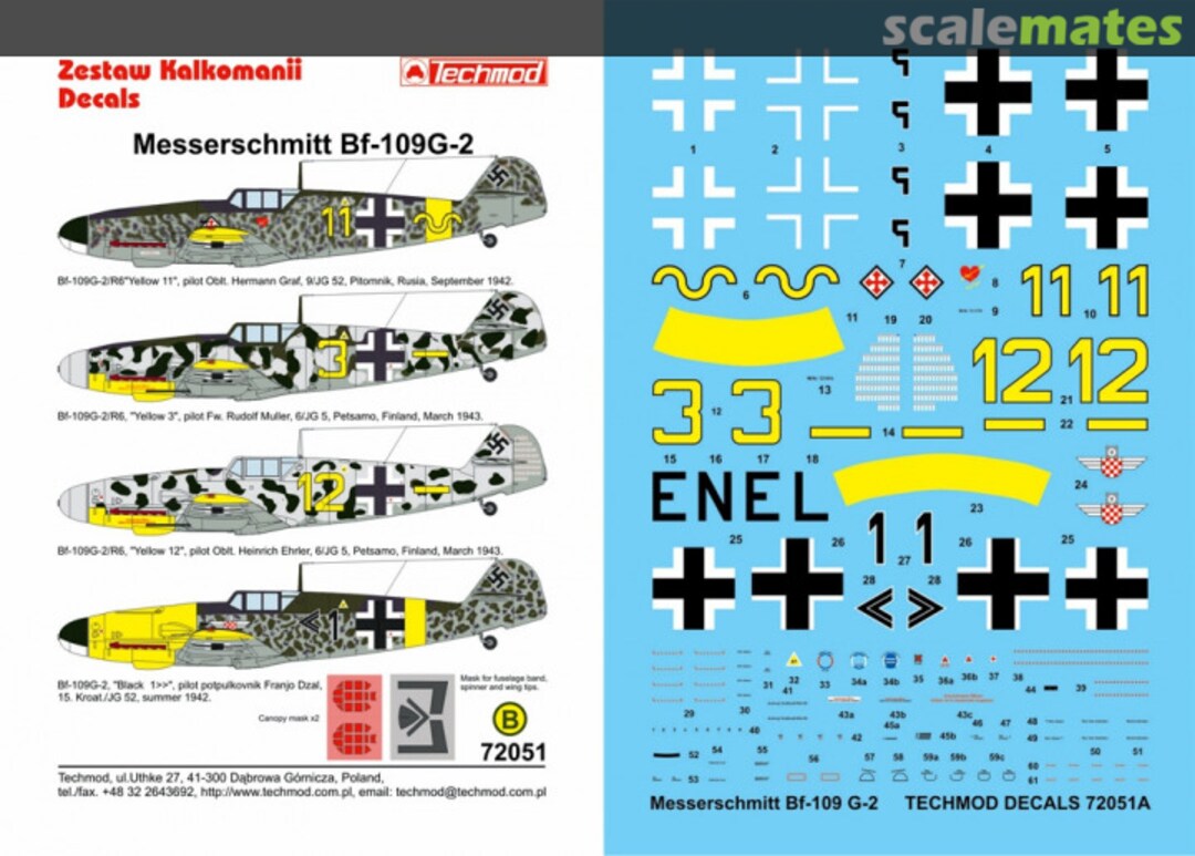 Boxart Messerschmitt Bf 109 G-2 72051 Techmod Boxart Messerschmitt Bf 109 G-2 72051 Techmod