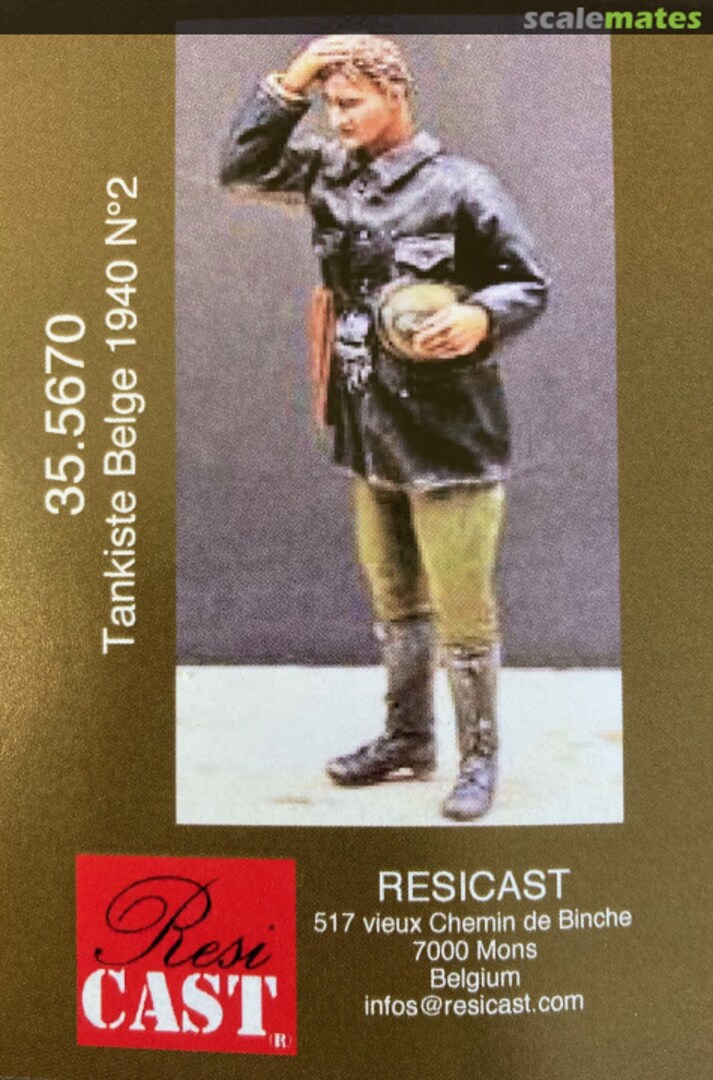 Boxart Tankiste Belge 1940 No2 35.5670 Resicast Boxart Tankiste Belge 1940 No2 35.5670 Resicast