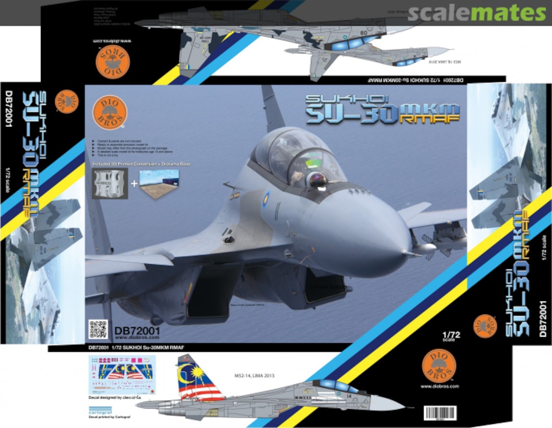 Boxart Su-30MKM RMAF DB72001 DioBros