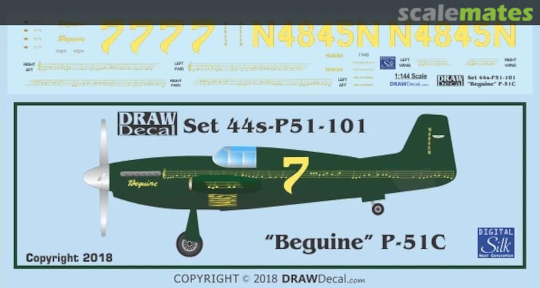 Boxart P-51C “Beguine” 44-P51-101 Draw Decal Boxart P-51C “Beguine” 44-P51-101 Draw Decal