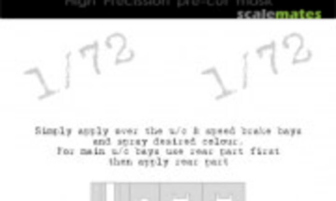 1:72 A-4E/F Skyhawk Undercarriage Bays Mask (DEAD Design Models UC72056) UC72056