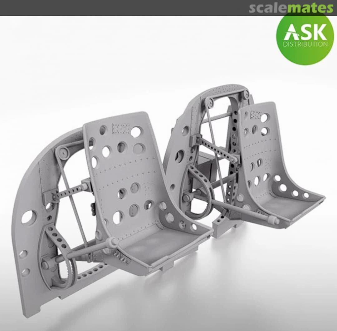 Boxart A6M2-K two Bulkheads with Seats set A48052 ASK Boxart A6M2-K two Bulkheads with Seats set A48052 ASK