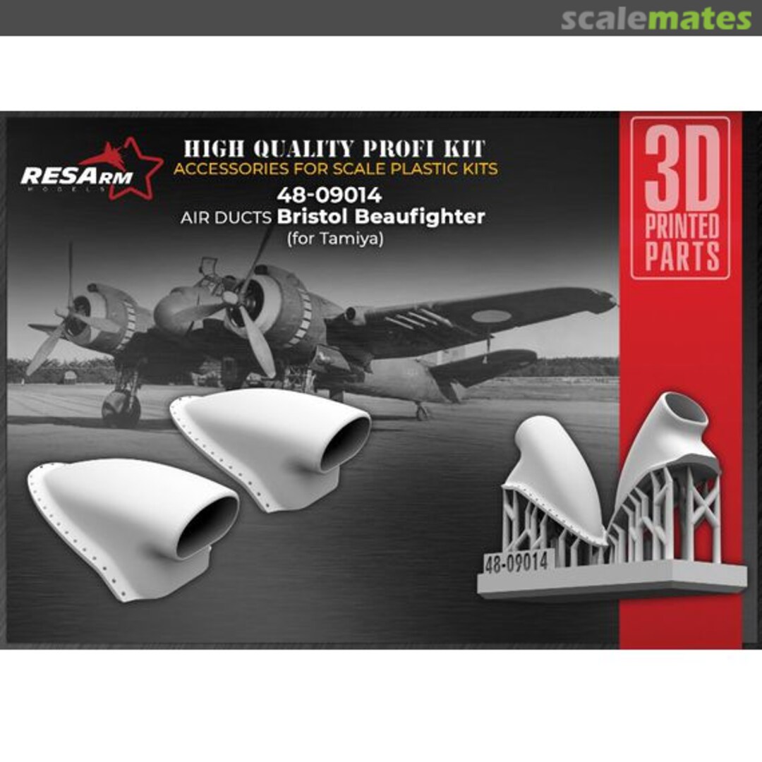 Boxart Beaufighter air ducts 48-09014 RESArm Boxart Beaufighter air ducts 48-09014 RESArm