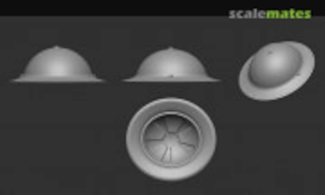 1:35 British Helmet Mk.1 (Detail) (Firma49 H010-35) H010-35